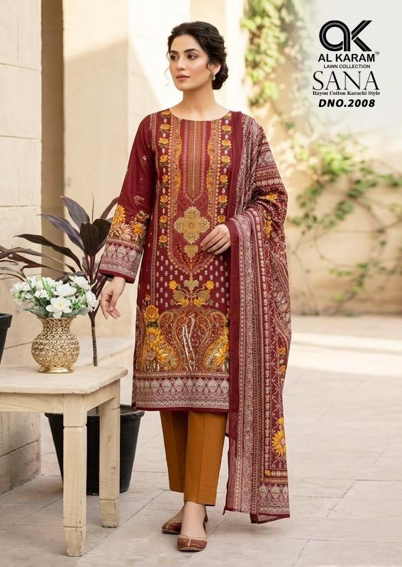 Alkaram sana vol- 2 kurti in wholesale
